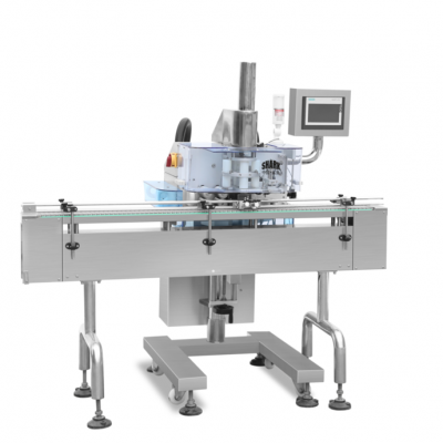 Industrielle automatische Watteeinlege Maschine mit Doppelkopf-Design, einfach zu reinigen, für den Schutz von Chemikalienflaschen