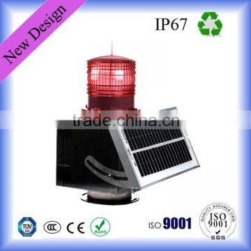 Blue Solar Power Led Warning Light ( Airport, coast, lighthouse, ship )