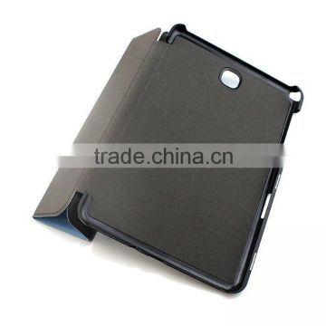 black Smart Flip PU Leather Stand Case For samsung tab A T355,protective cover for tab A 8.0