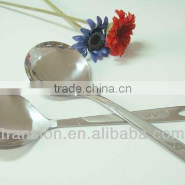 Swan designs stainless steel serving spoons