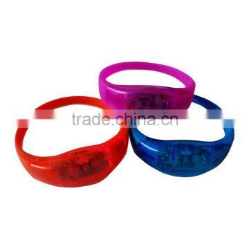 Silicone Sound Activated Led Vibration Glowing Wristband photo-4
