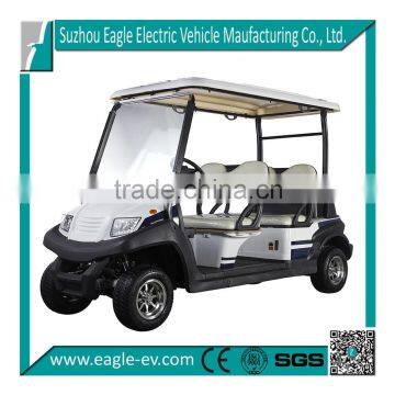 CE approved China made aluminum chassis 4 seat battery powered electric golf car