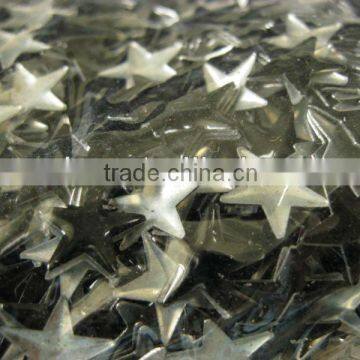 LIGHT KAKHI COLOR Aluminum Rhinestuds Rhinestuds Hot Fix Iron on Star Shape 10mm