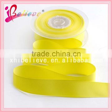 Wholesale DIY accessories 2 inch wide grosgrain yellow ribbon