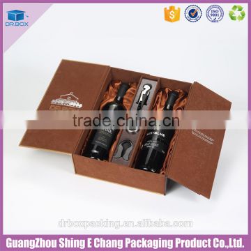 Professional printing process recyclable wine bottle carton box