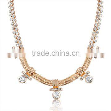 Light weight chain crystal latest model fashion necklace