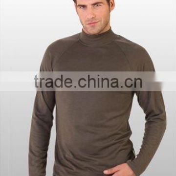 THERMAL - DOUBLE LAYER KNIT FABRIC - TURTLE NECK REGLAN SLEEVE