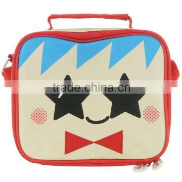 cute canvas crossbody lunch bag with screen star boys