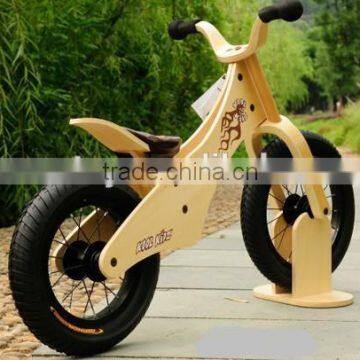 2015 children wooden balance bike ,children bicycle wooden toy