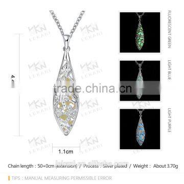 Light stone necklace glow in the dark stone pendants jewelry