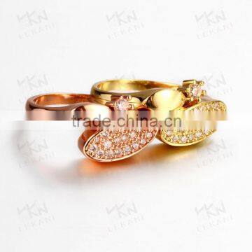 Fashion Jewelry Accessories 18k Gold Engagement Wedding Ring photo-2
