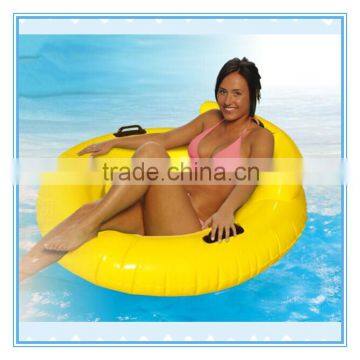 Inflatable floating lounge, water float lounger chair, back cushion lounge