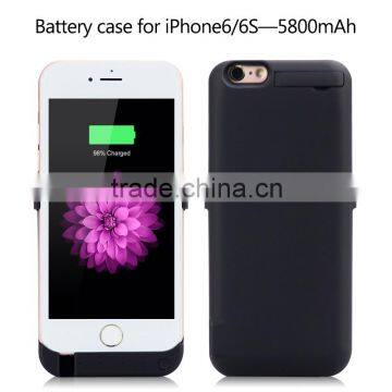 Hot sell external power battery case for IPhone 6S 5800mAh