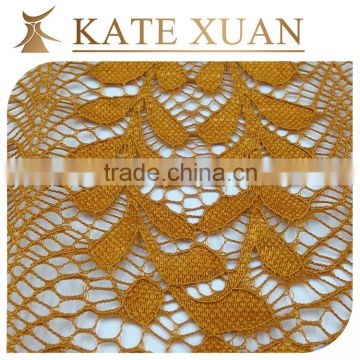 100%polyester french chemical embroidery lace fabric