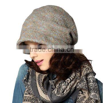 2015 newest knitted winter lady's beret cap factory price