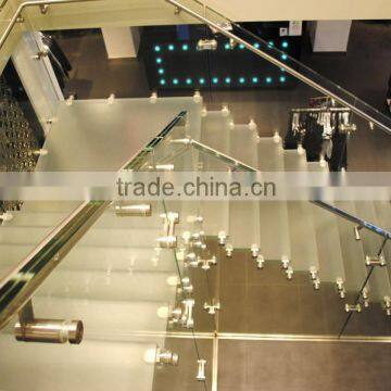 Safety Flat/Curve Tempered Glass For Railing Partitions Stair Balustrades & Handrails price per square meter