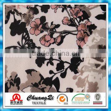 Fashion Designs Digital Printed DTY Polyester Spandex Fabric for Woman Clothing photo-5