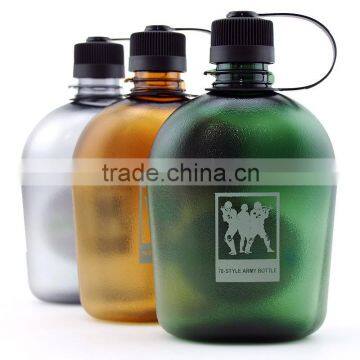 BPA Free Plastic Military Sport Water Bottle 1000ml for Outdoor Trainning photo-2