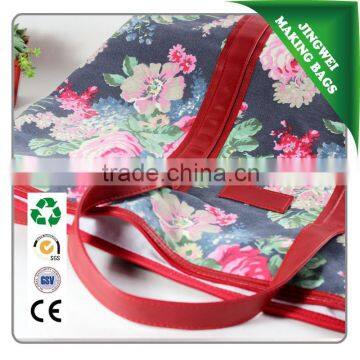 Eco-friendly Canvas Tote Bag With Zipper for Home Textile Packing photo-4