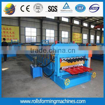 glazed and trapezoidal double layer tile making machine