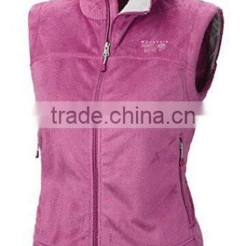 New arrival ladies sleeveless vest with zipper