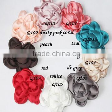 Handmade Satin Ribbon Curly Flower,9 Colors To Pick