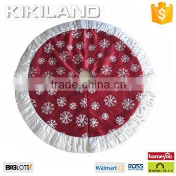 52 inch most popular snowflake handmade velvet Christmas tree skirt