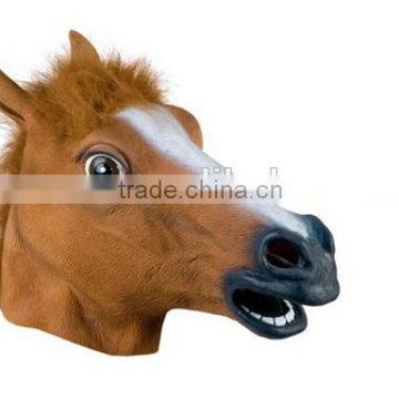 hot sales god quality halloween Rubber Latex head horse mask MK003