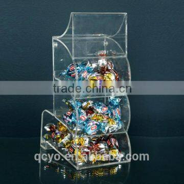 3 tier acrylic candy container/acrylic candy dispenser