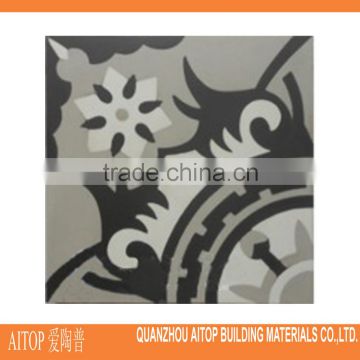 Grey cement flooring tile interior brick chinese cheap cement material tiles small size for house room floor natural