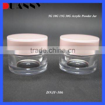 5G 10G Wholesale New Style Acrylic Jar Cosmetic Packaging Cream Jar Plastic Cream Cosmetic Jar