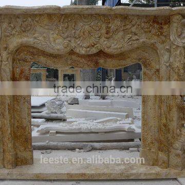 china high quality luxury natural stone fireplaces