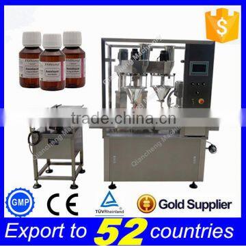 Automatic 2 nozzles higher speed 30g powder filling and capping machine for bottle                        
                                                Quality Choice