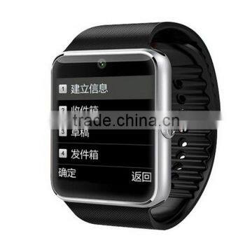 Portable and fashion bluetooth gt08 smart watch u watch with sim for QQ,Wechat,camera