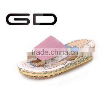 2015NEW cartoon transparent soft summer slipper