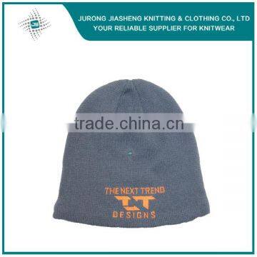 Acrylic Embroidery Knitted Custom Winter Beanie