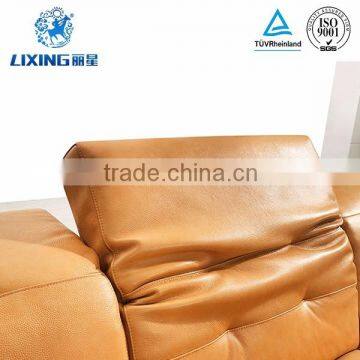 Dubai Leather Sofa Furniture L Shaped Hotel Corner Leather Sofa photo-4