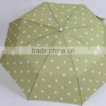 Folding umbrella with wood handle by umbrella manufacturer China