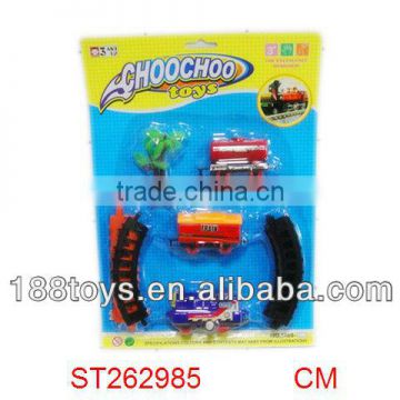 Funny choochoo toys, wind up railway train/toy car set