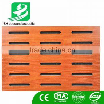 excellent quality Melamine facing perforated wood acoustic panel for meet room