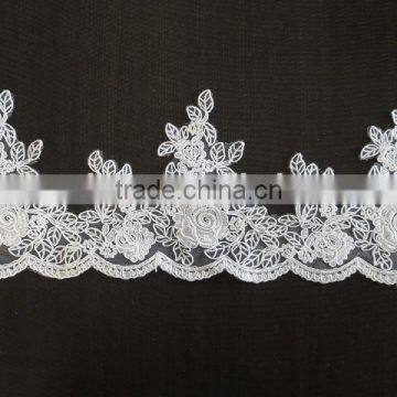 Best corded bridal mesh lace for wedding dress