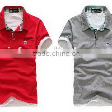 Modern professional men's blank polo shirts with zipper