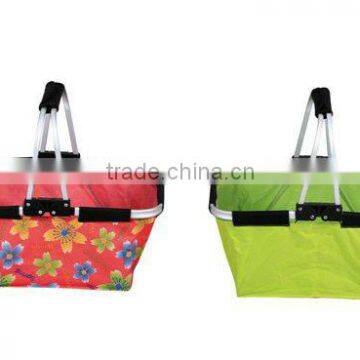 600D/300D Polyester PVC Aluminum Alloy Shopping Basket