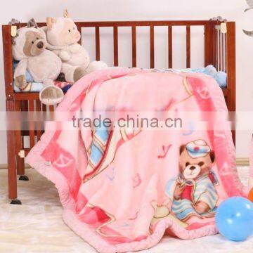 100% polyester super soft 2 ply baby blanket