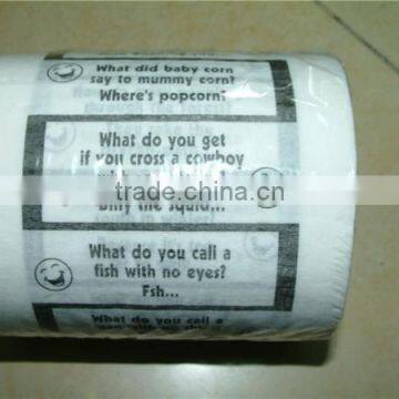 customized printed toilet roll ,tissue paper