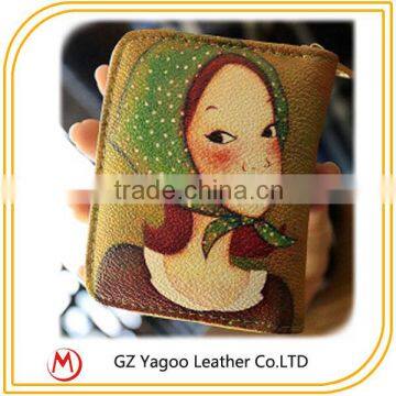 Export Cheap Printing Wallets Ladies Fancy Clutch Leather Purses