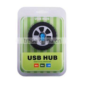 Car Wheel Shape High Speed 4 Port USB 2.0 HUB photo-4