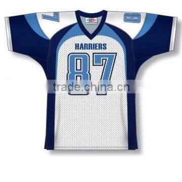 Polyester Spandex Custom Sublimated Harriors American Football Jersey/Shirt