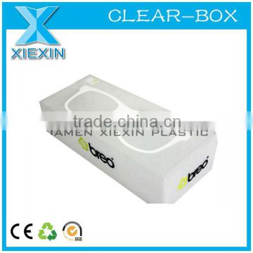 custom logo frosted pvc glassware packaging box