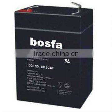 high rate sealed rechargeable battery 6v 5ah